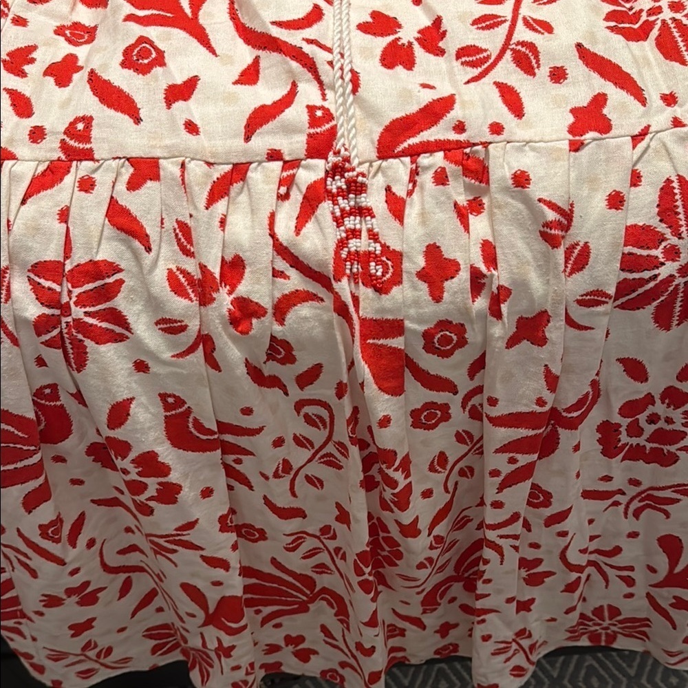 Cupcakes & Cashmere Crop Top and Skirt set Size Small Red and White - Picture 11 of 11